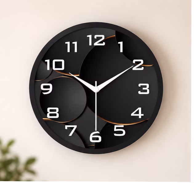 Midnight Contour Wall Clock