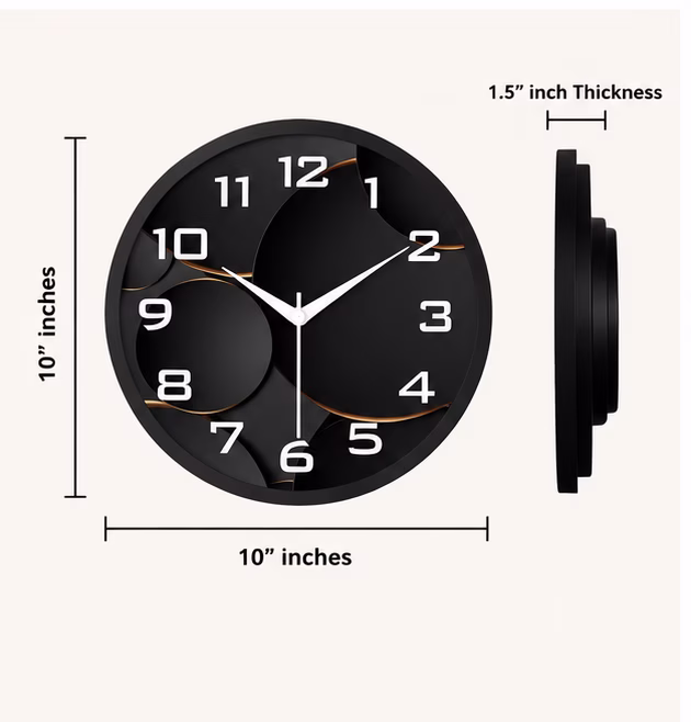 Midnight Contour Wall Clock - Thumbnail 3